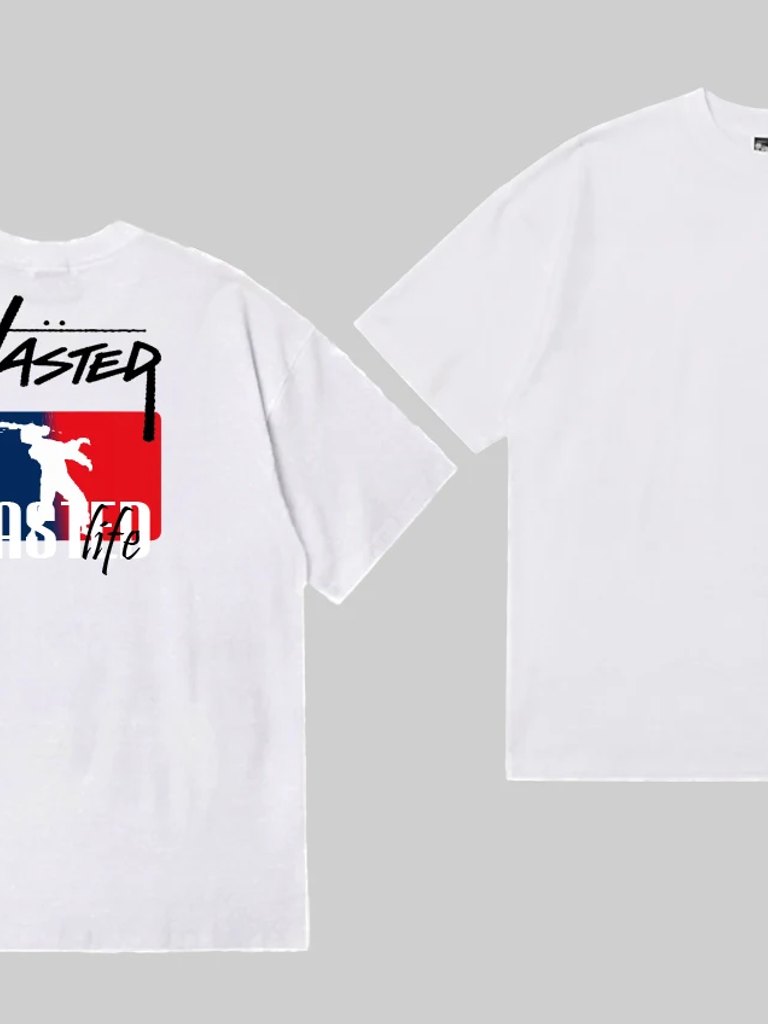 WASTED WHITE TEE'S